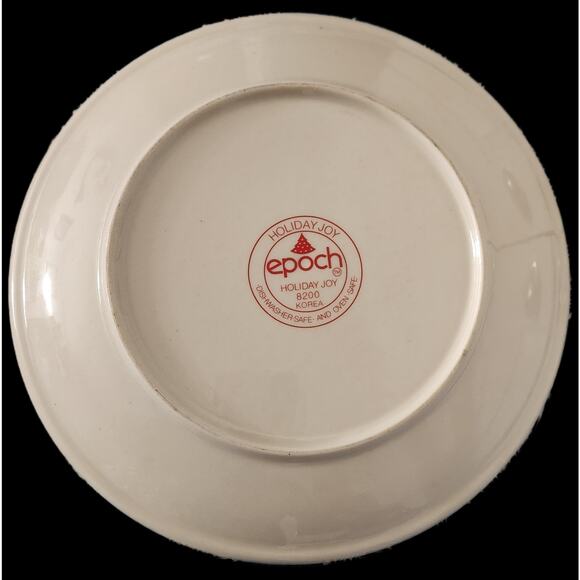 Noritake Epoch HOLIDAY JOY 10.25" Dinner Plate Set 4 8200 Mint Christmas 1980 - Picture 3 of 4